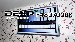 DEXP F48D7000K - Самый дешевый 48" LED телевизор, отзыв, опыт эксплуатации