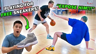 PLAYING BASKETBALL FOR A FREE PAIR OF SHOES! *Crazy Sneaker Unboxings*