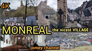 #STUNNING HALF-TIMBERED HOUSES and CASTLE||MONREAL the NICEST VILLAGE in RHEINLAND PFALZ GERMANY?4K