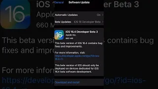 iOS 16.4 Developer Beta 3 Update