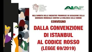 Convegno "Dalla Convenzione di Istanbul al Codice Rosso"