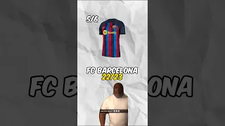 Rating FC Barcelona’s Home Kits 🔴🔵| 18-24  #shorts #football