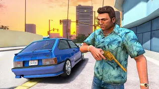 GTA: Vice City 2020 Remastered Gameplay! 4k 60fps Next-Gen Graphics [GTA 5 Mod]