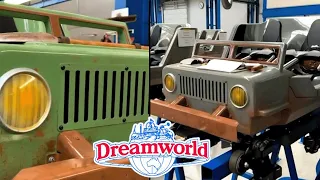 Dreamworld - NEW Jungle Rush Roller Coaster Trains Revealed & More!