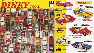 Dinky Toys catalog presentation of all models produced from 1970. Diecast car