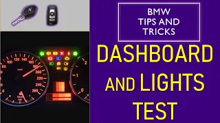 BMW E46 Hidden Function: Test the Dashboard Functionality and Lights