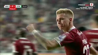 GOOOL! Rapid-CFR Cluj 3-1. Petrila marchează cu capul împotriva fostei sale echipe