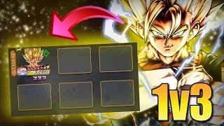 CAN ULTRA SUPER VEGITO 1v3 ANYONE IN PVP?? (Dragon Ball LEGENDS)