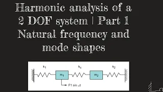 2. Harmonic analysis of a 2 DOF System | Natural frequencies and mode shapes | PART 1