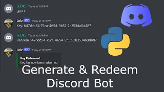 How to make a Generate & Redeem bot | Discord.py