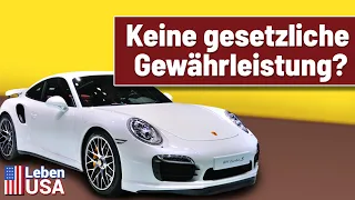 Keine gesetzliche Gewährleistung in USA?