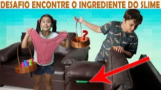 DESAFIO ENCONTRE OS INGREDIENTES DO SLIME ★ MARIA CLARA E JP