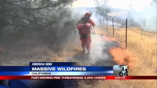 Wildfire raging north of San Francisco threatens homes