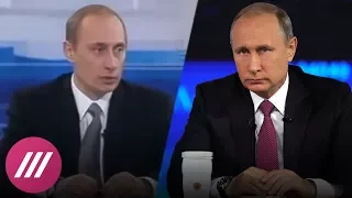 "Live call-in" with Putin 2001 vs 2017. What's changed?