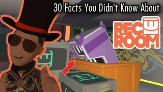 30 Facts you didnt know about Rec Room!