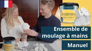 C'est si facile! Ensemble de moulage à mains pour couples - Manuel ♥️ 🤝 ️