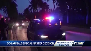 DOJ appeals decision allowing special master to review items obtained in Mar-a-Lago search