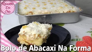 BOLO GELADO DE ABACAXI COM COCO , NA FORMA | RECEITAS DA CRIS