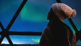Aurora Village Murmansk | video Northern Light Village | Polar lights Clamping in Russian