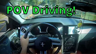 POV 2008 V6 Mustang Driving - Accelerations & Handling (Watchung Reservation NJ)