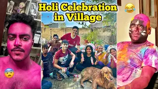 Holi Celebration in Village 😎❤️😂 Rachit Rojha