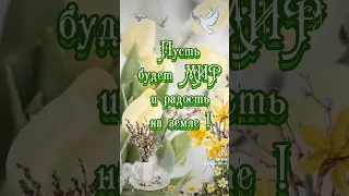 С Вербным Воскресеньем !🌷🕊🕊🕊С праздником !#пожелания #вербноевоскресенье