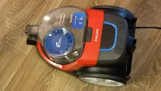 Распаковка и тест пылесоса без мешка PHILIPS PowerPro Compact FC9351