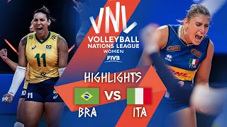 BRA vs. ITA - Highlights Week 2 | Women's VNL 2021