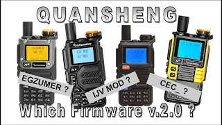 Quansheng UV Series - Choosing Firmware V.2.0 - Egzumer, IJV or CEC