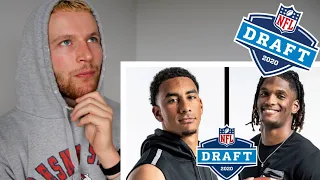 Rugby Player Reacts to Which QB/WR Drafted In First Round of The 2020 NFL DRAFT Was The Best Fit!