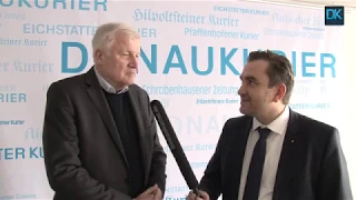 Horst Seehofer im Interview im DK-Chefredakteur Stefan König