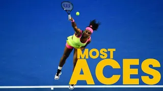 Serena William's Grandslam Finals With MOST ACES | SERENA WILLIAMS FANS