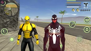 Super Venom Spiderman Rope Hero Gangster city #2 - Android Gameplay