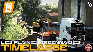 Building driveway - Public works ⭐ FS19 Les Plaines Ardennaises V2 Timelapse