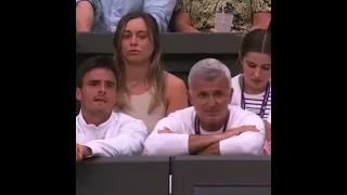 SOMETHIN FISHY? The look Paula Badosa gave Tsitsipas' father I could feel it from here | Wimbledon