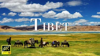 FLYING OVER TIBET (4K UHD) 30 minute Ambient Drone Film + Music for beautiful relaxation.