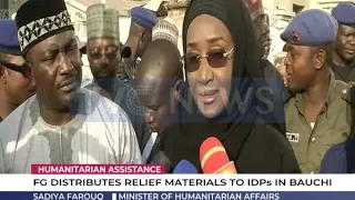 FG distributes relief materials to IDPs in Bauchi