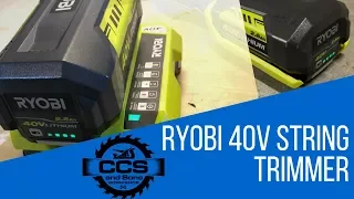Ryobi 40v 15" String Trimmer - Unboxing, assembly and usage review