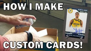 Here's How I Make Custom Trading Cards!