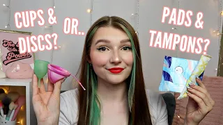 REUSABLE PERIOD PRODUCTS VS DISPOSABLE PERIOD PRODUCTS!