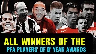 All Winners of the PFA Players' of the Year Award (Past & Present)
