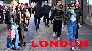 🇬🇧 CENTRAL LONDON WALK | OXFORD PICCADILLY CIRCUS TO OXFORD CIRCUS | REGENT STREET WALK|