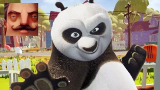 Hello Neighbor - My New Neighbor Kung Fu Panda Act 2 Trampoline Gameplay Walkthrough