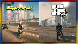 Cyberpunk 2077 Physics vs GTA 5 Physics