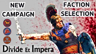 NEW CAMPAIGN Rome 2 Divide et Impera Mod Faction Selection - Cast your Vote