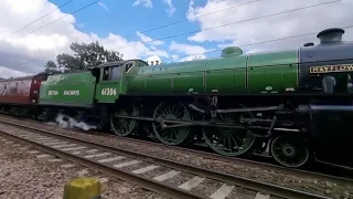 Steam Dreams - 61306 Mayflower train passing through Stowmarket - 15 August 2021 (Long version)