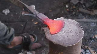Forged In Fire To Make Axe From Car Axle.