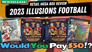 🚨2023 ILLUSIONS FOOTBALL IS HERE! 🚨 Was The $50 Panini Illusions Football Mega Box Worth The Cost?!