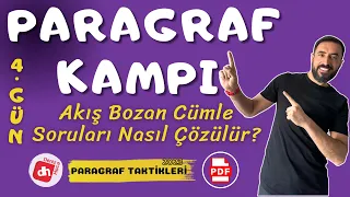 Paragrafta Akış Bozan Cümle Soruları Nasıl Çözülür? / TAKTİKLERLE PARAGRAF KAMPI - Deniz Hoca