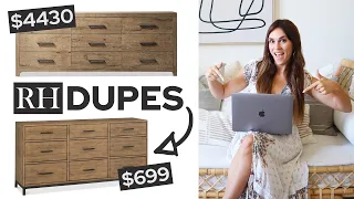 HIGH END Dresser Shopping! RH look-alikes for less!!